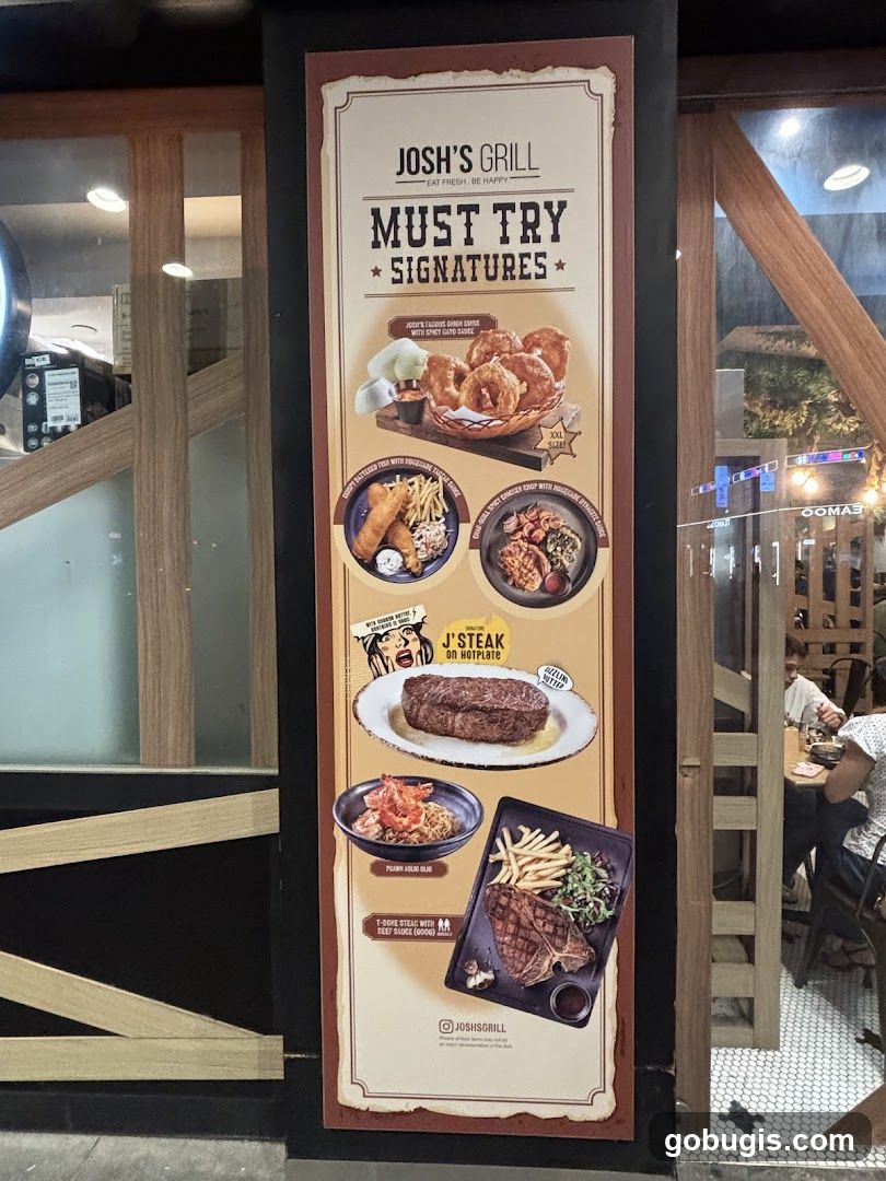 Josh's Grill Must Try Signatures
