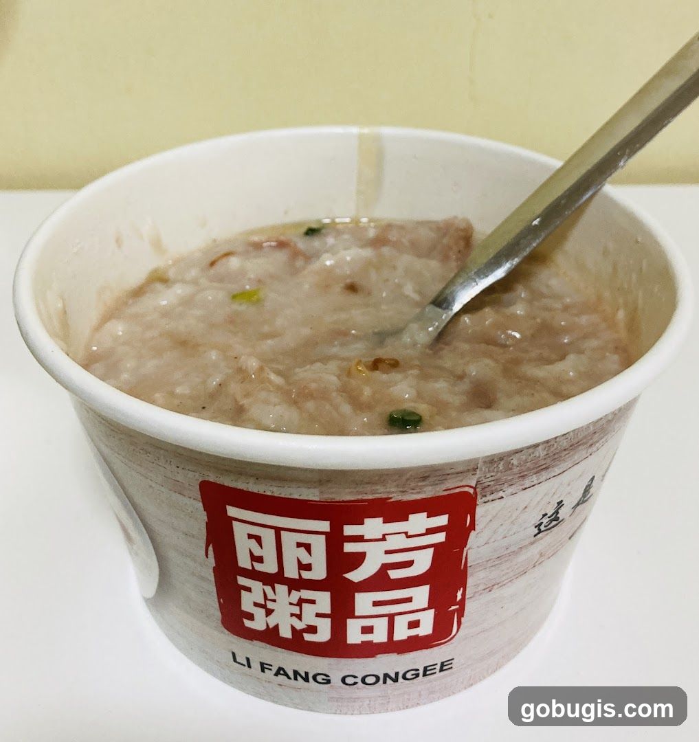 Congee in a cup