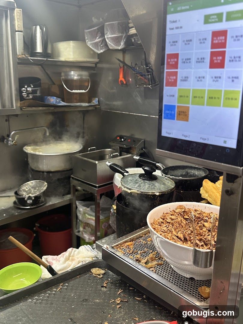 Kitchen Counter with Food Preparation