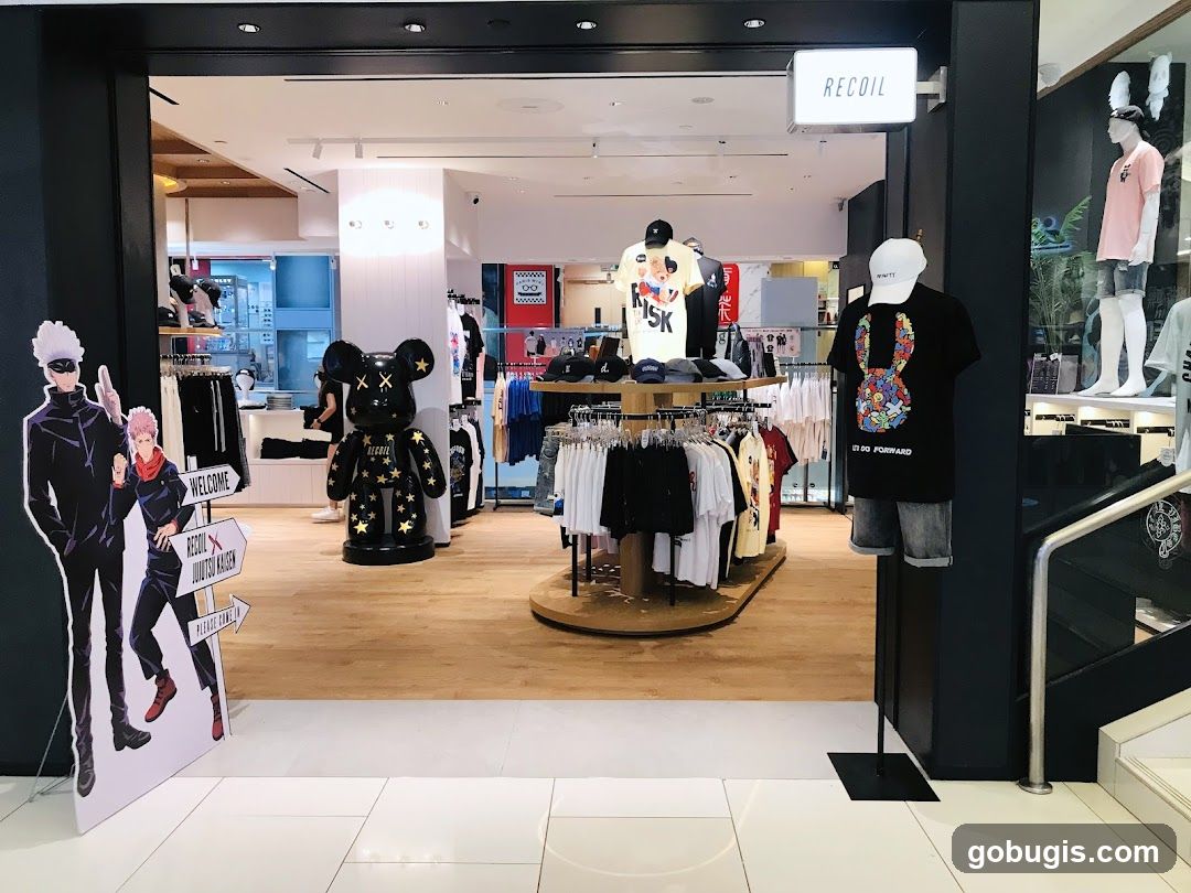 Store Interior with Anime Characters and Merchandise