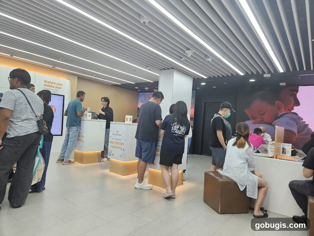 Customers at a Service Counter