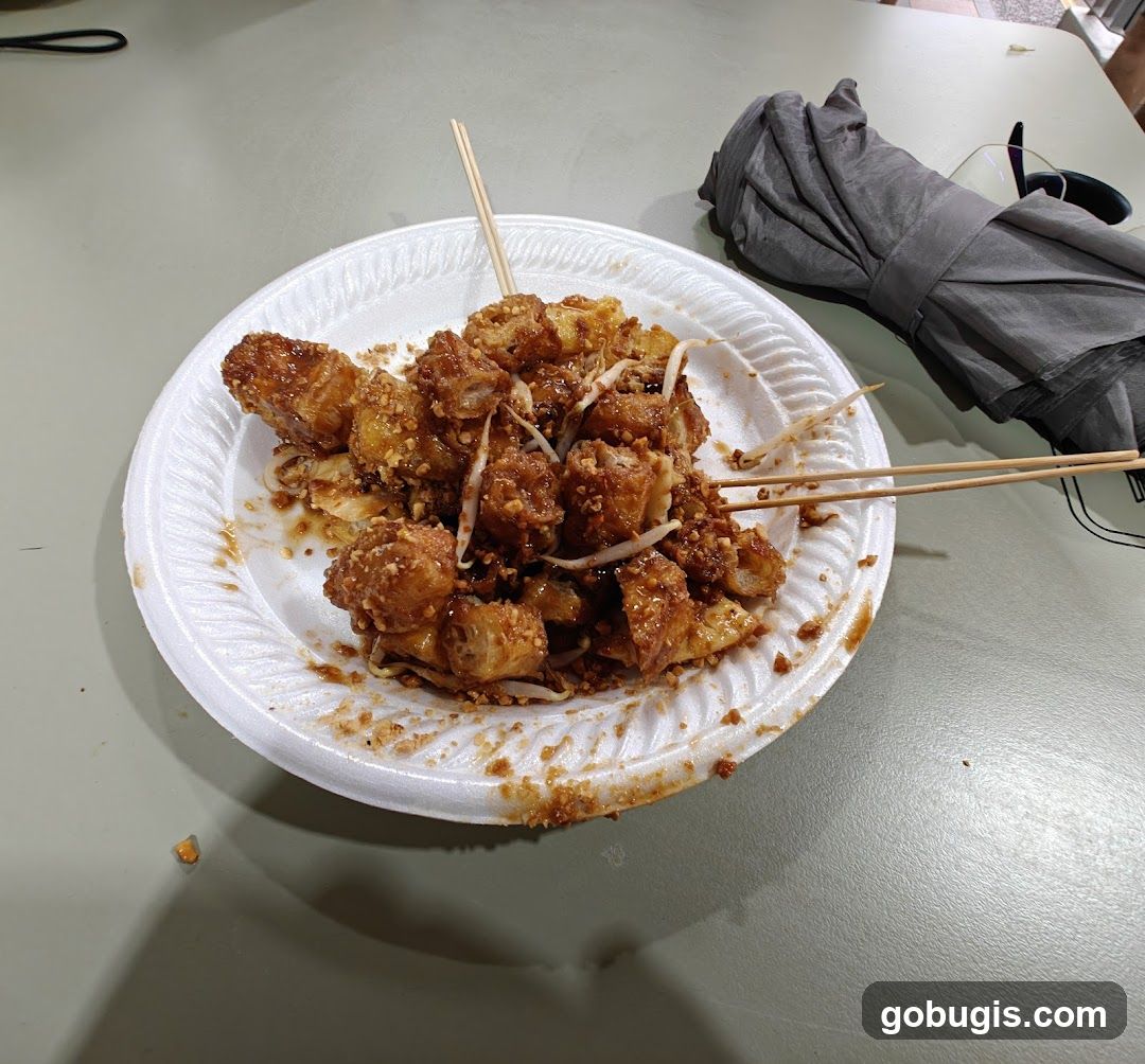 Fried Dough with Sauce and Bean Sprouts