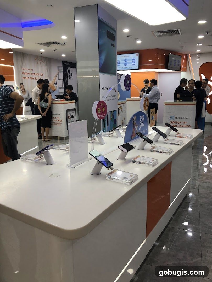 Mobile Phone Store Display