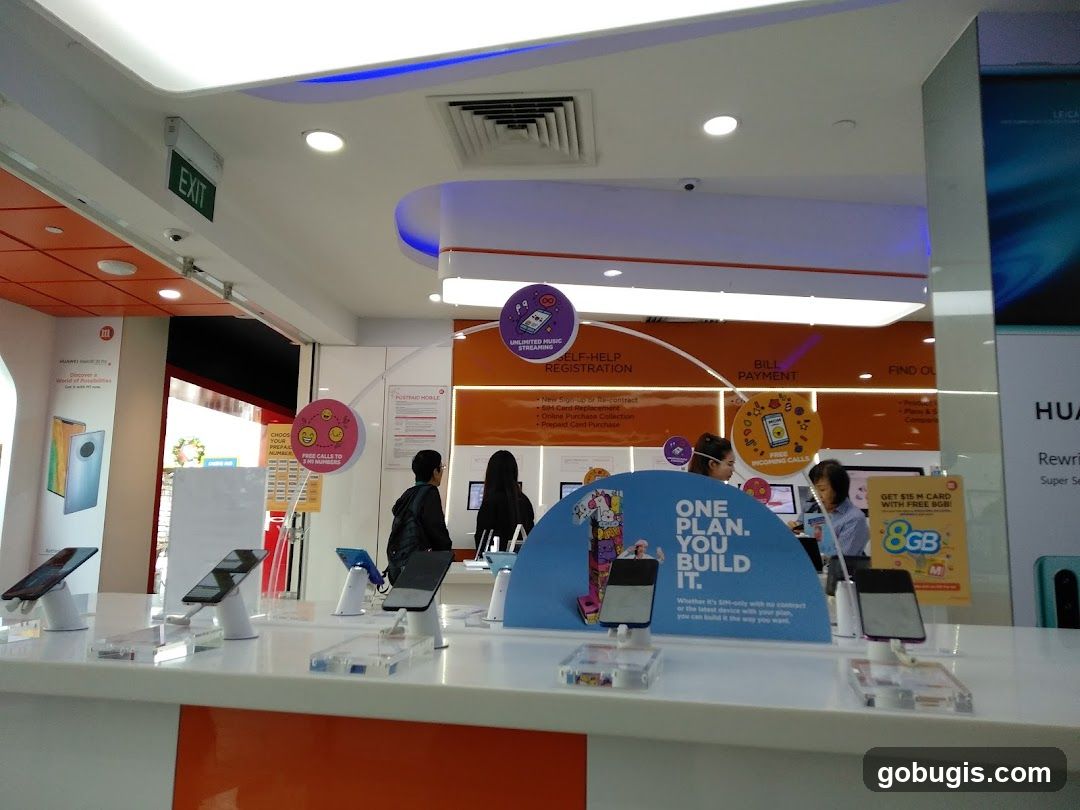 Mobile Phone Store Interior