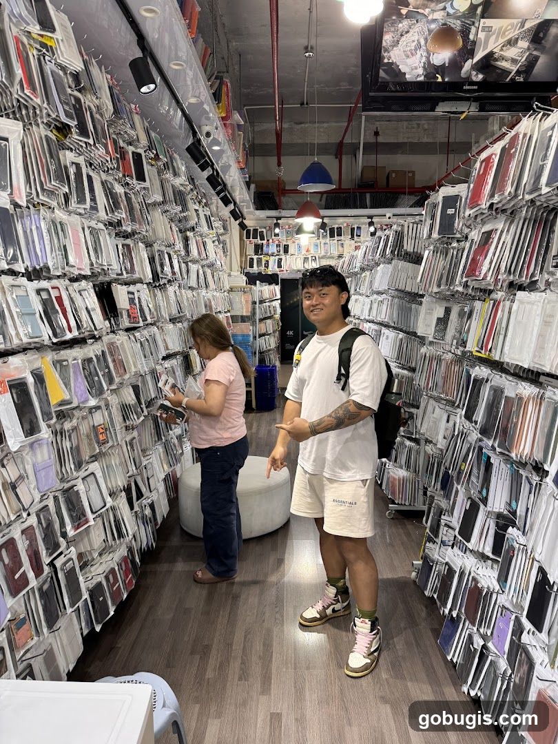 Store selling phone cases