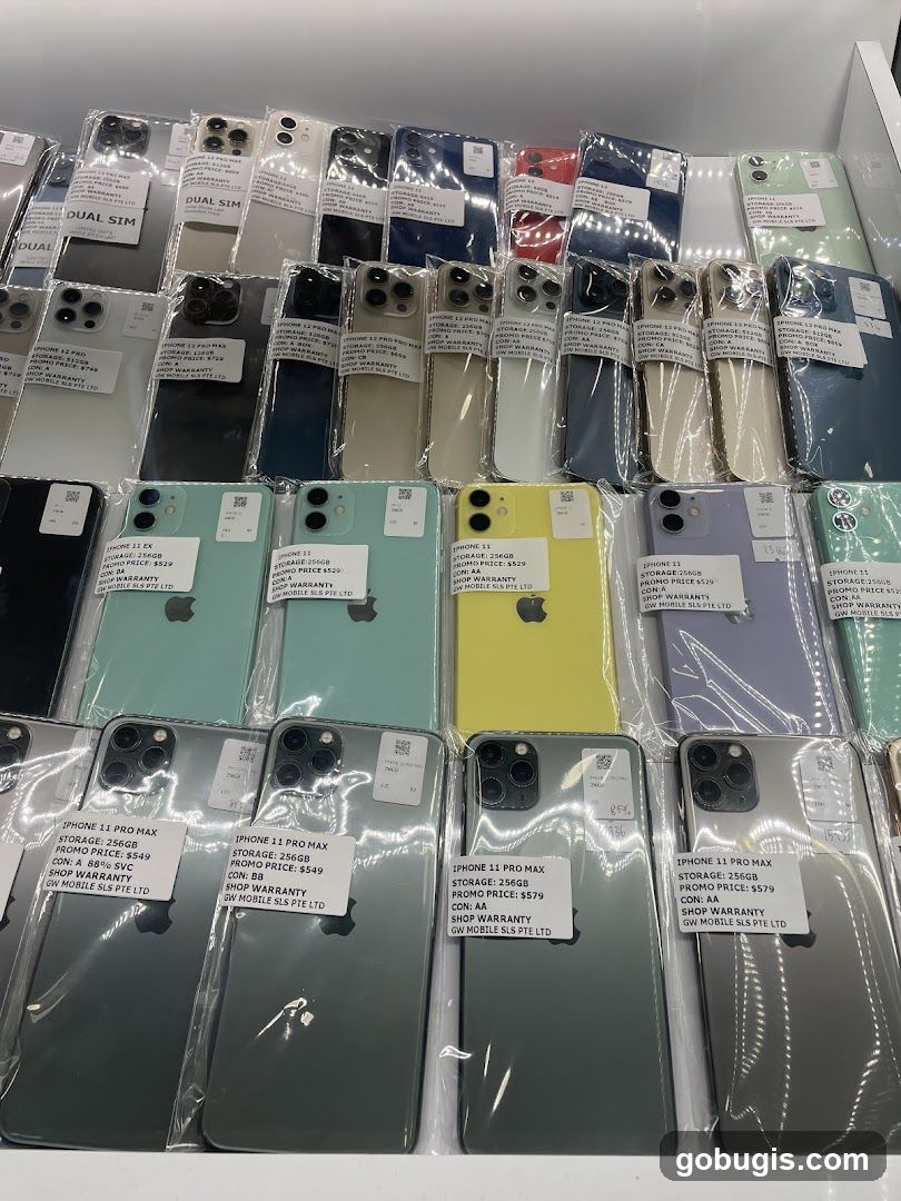 Assortment of iPhones