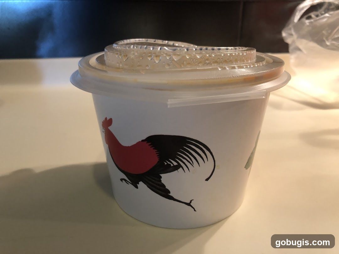 Takeout Container with Rooster Design