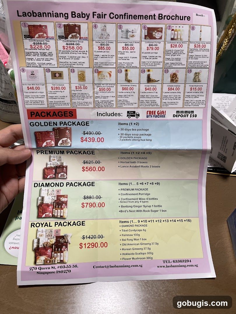 Laobanniang Baby Fair Confinement Brochure