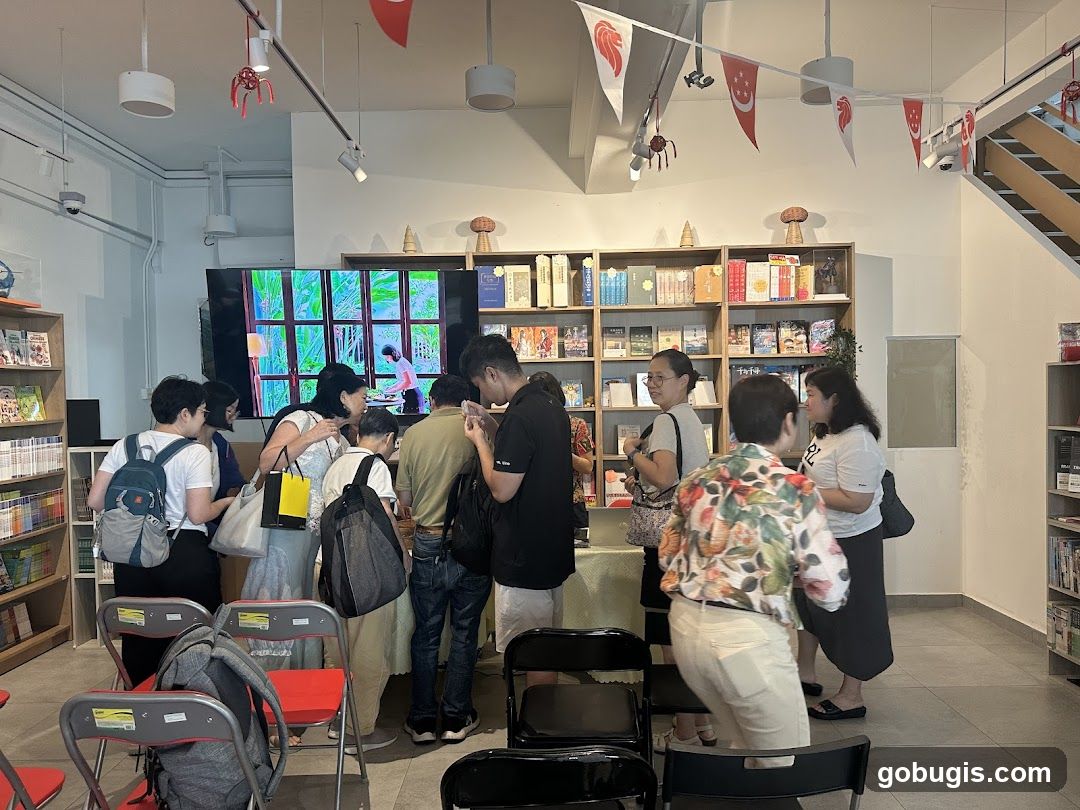 People browsing books in a store