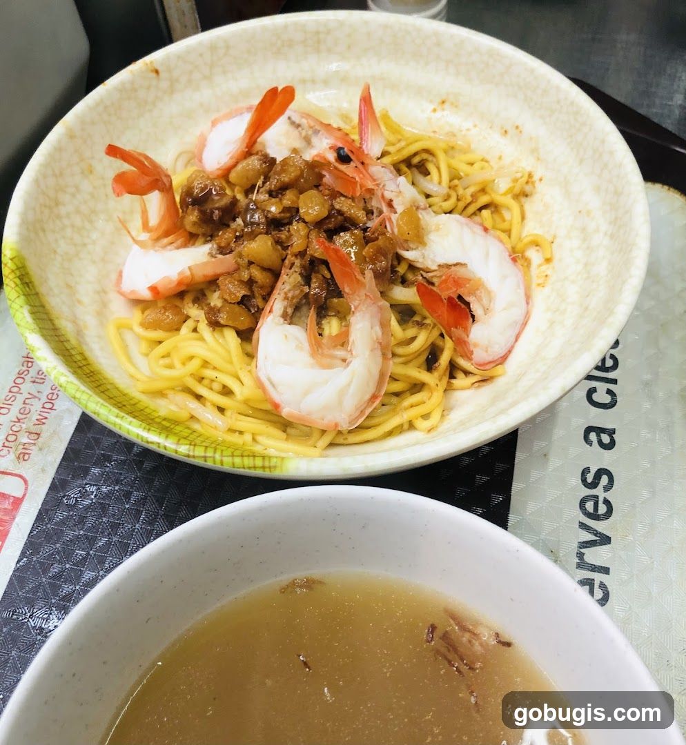 Shrimp Noodles with Soup