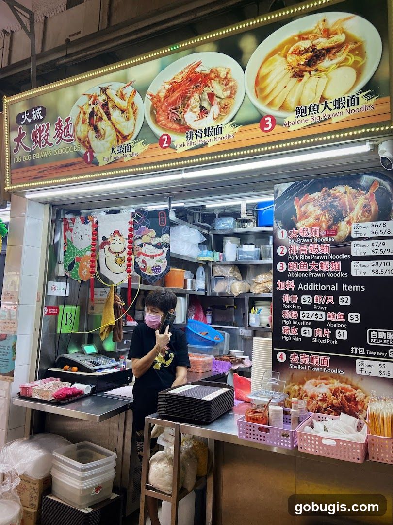 Food Stall with Menu