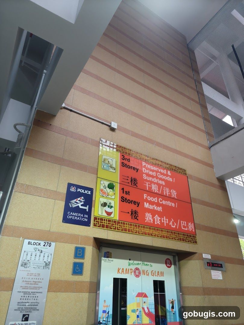 Building Directory and Elevator Entrance