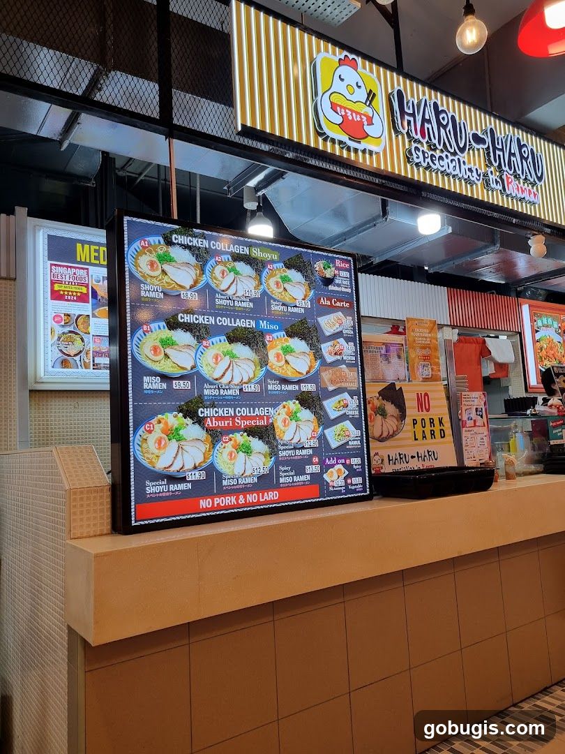 Haru-Haru Ramen Menu