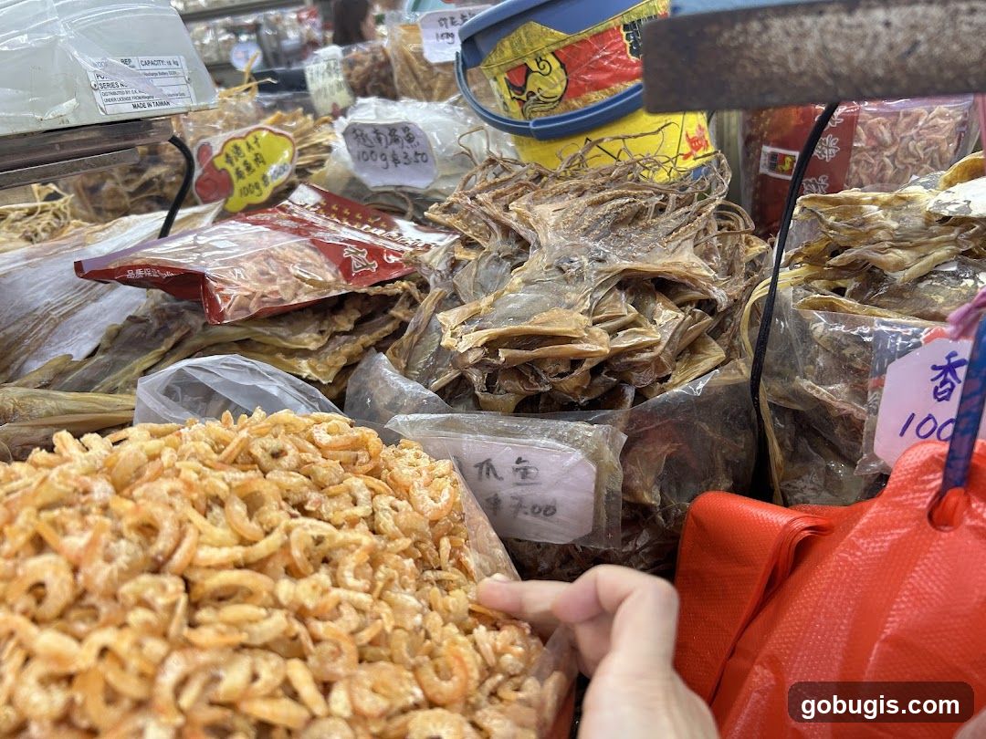 Dried Seafood Display