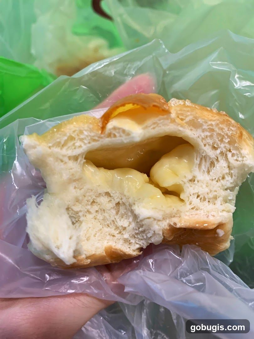Custard-filled pastry