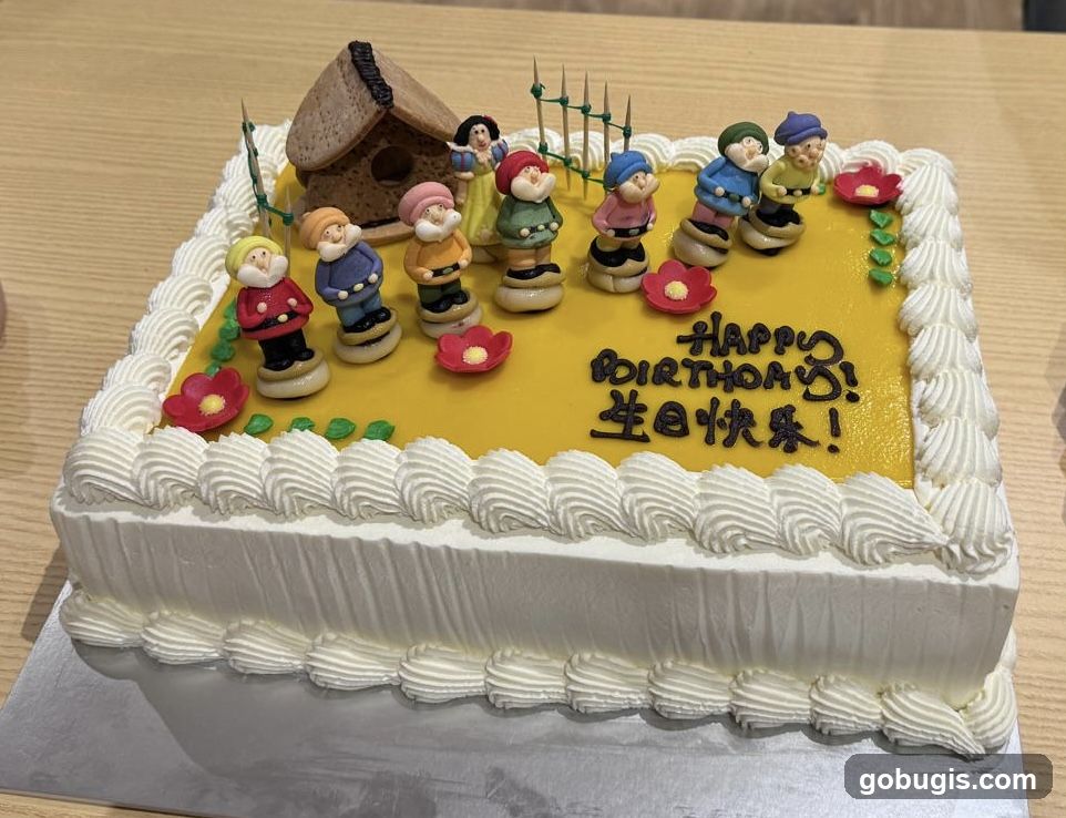 Snow White and the Seven Dwarfs Birthday Cake