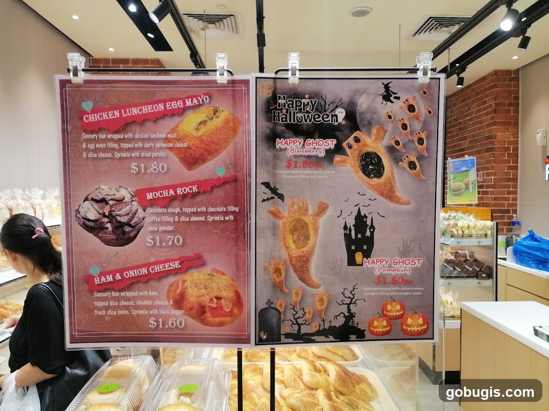 Bakery Display with Halloween Specials
