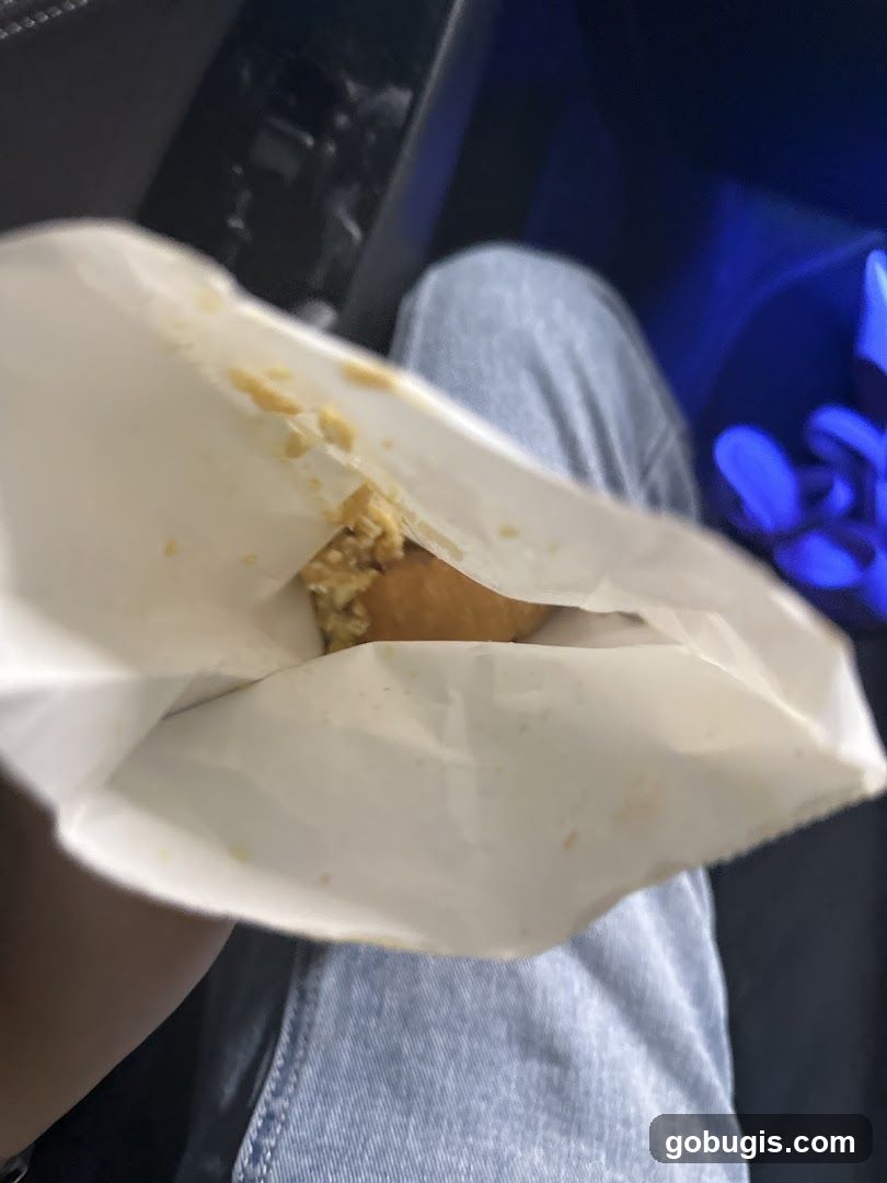 Food in a paper bag