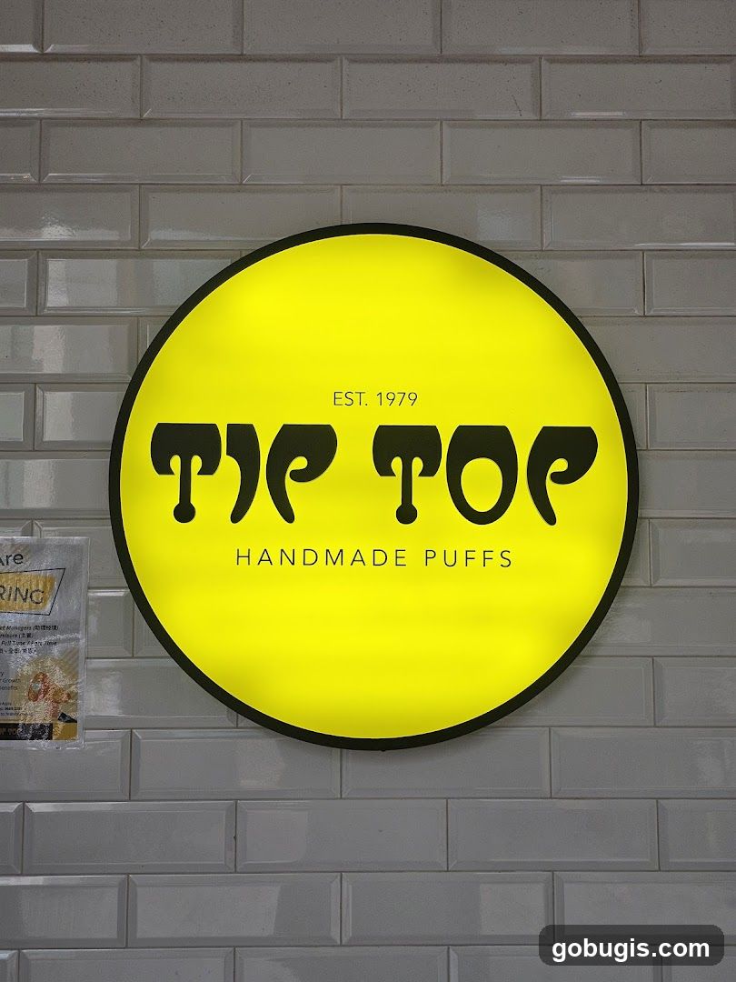 Tip Top Handmade Puffs Sign