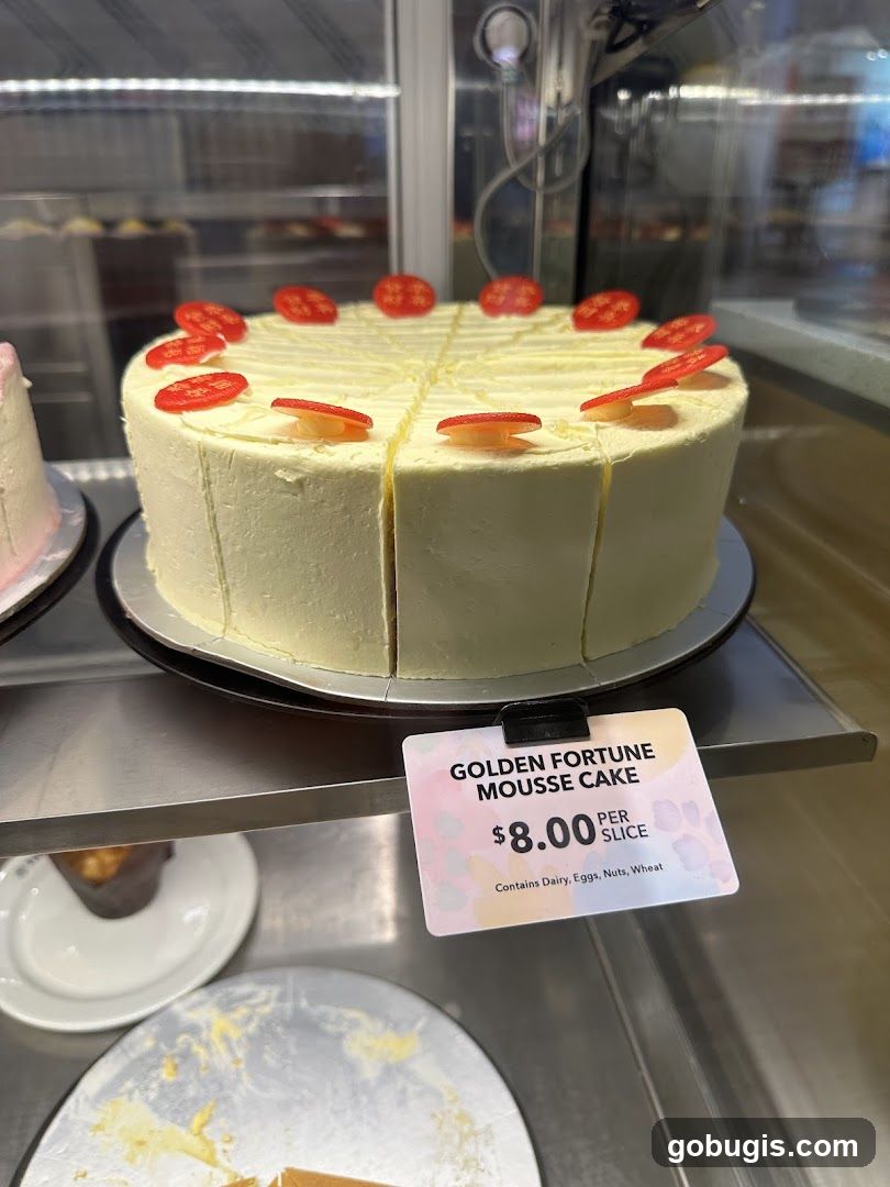 Golden Fortune Mousse Cake