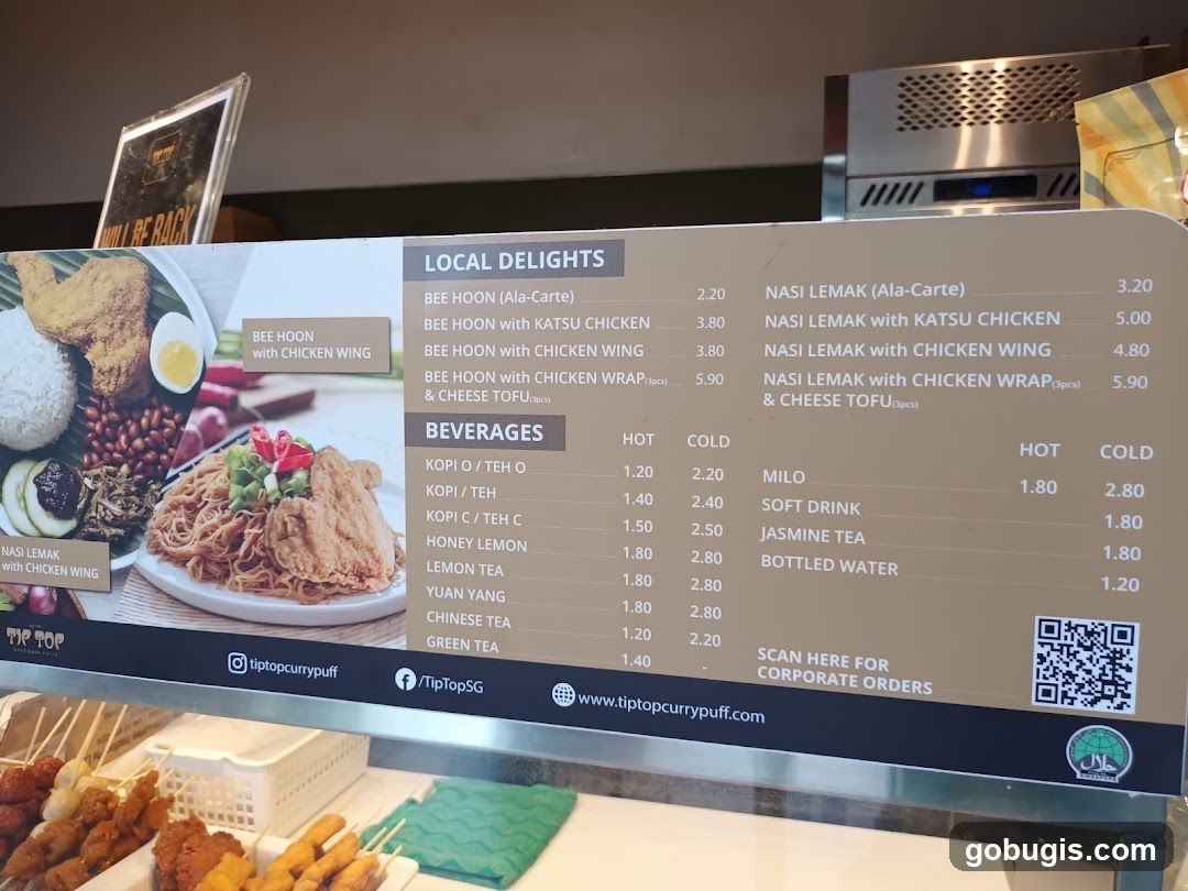 Tip Top Menu
