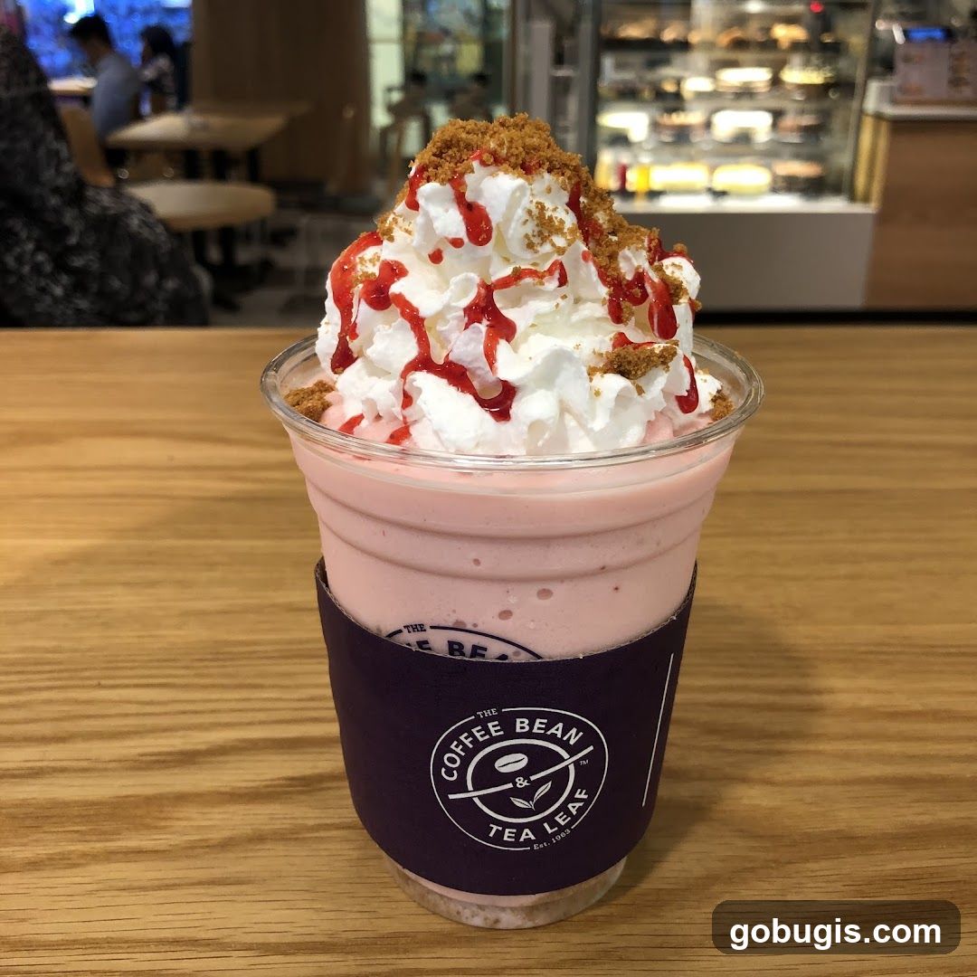 Strawberry Frappuccino with Whipped Cream