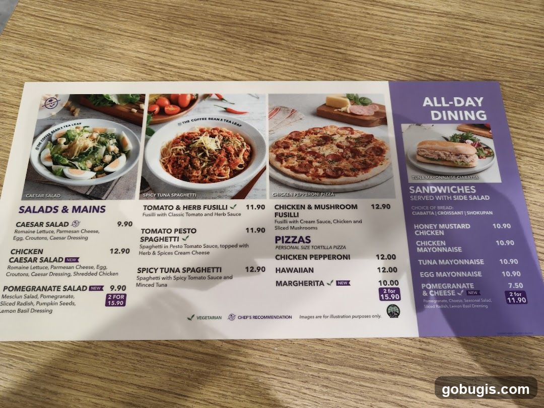 All-Day Dining Menu