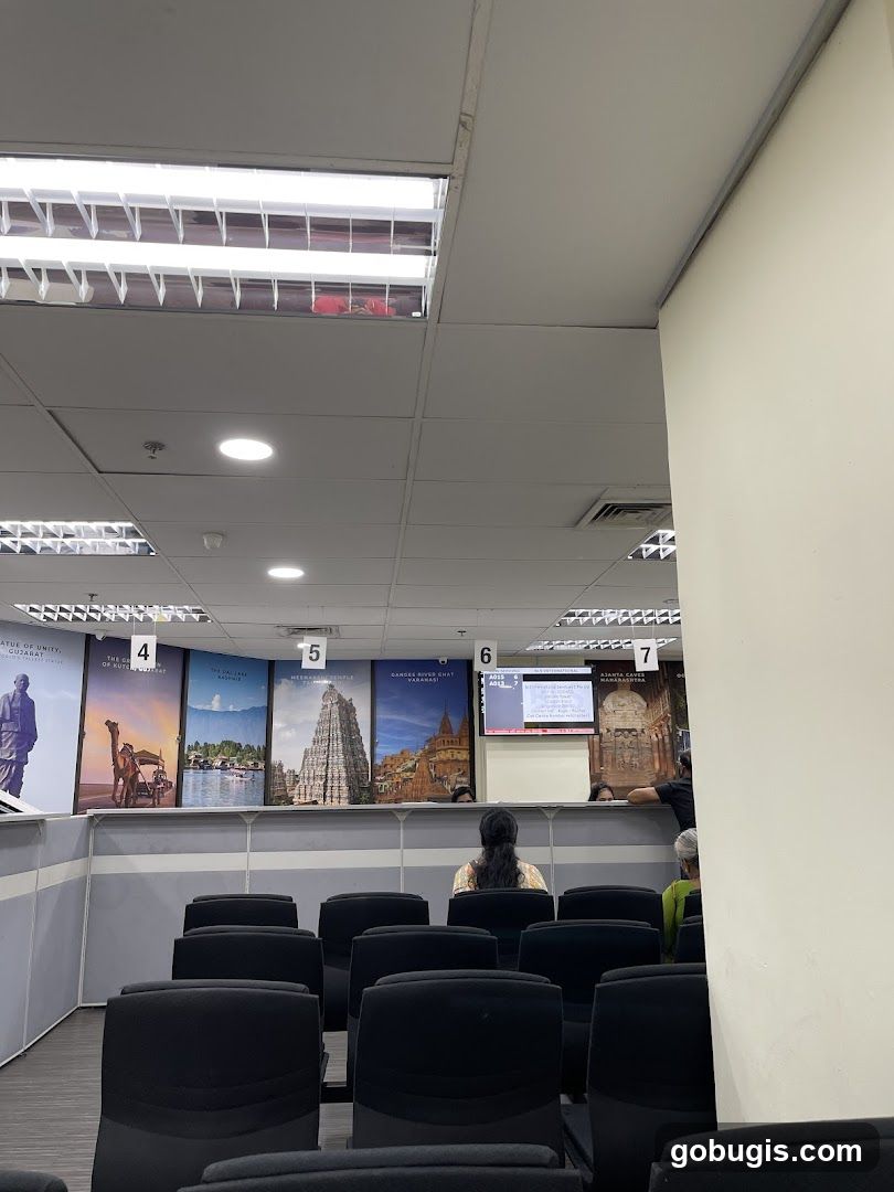Waiting Area with Tourist Information Displays