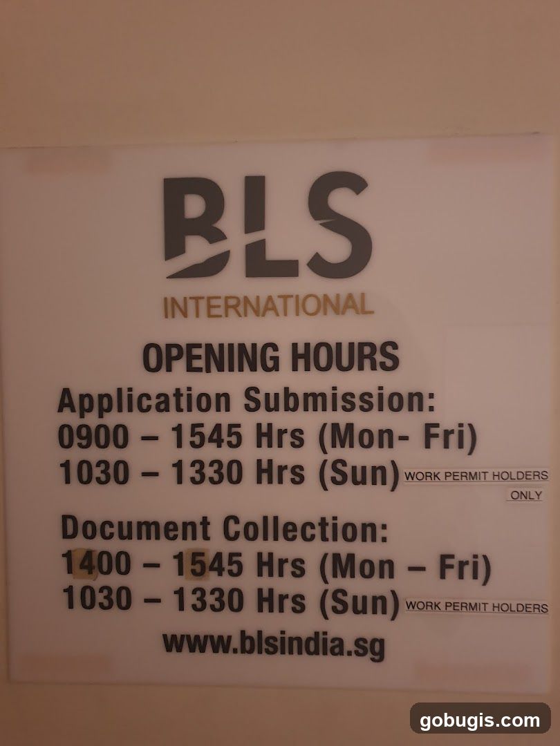 BLS International Opening Hours