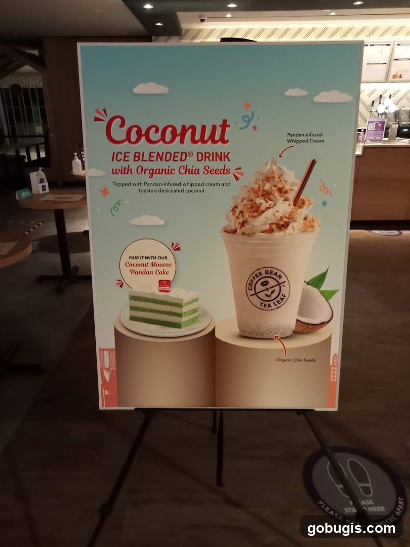 Coconut Ice Blended Drink Promotion