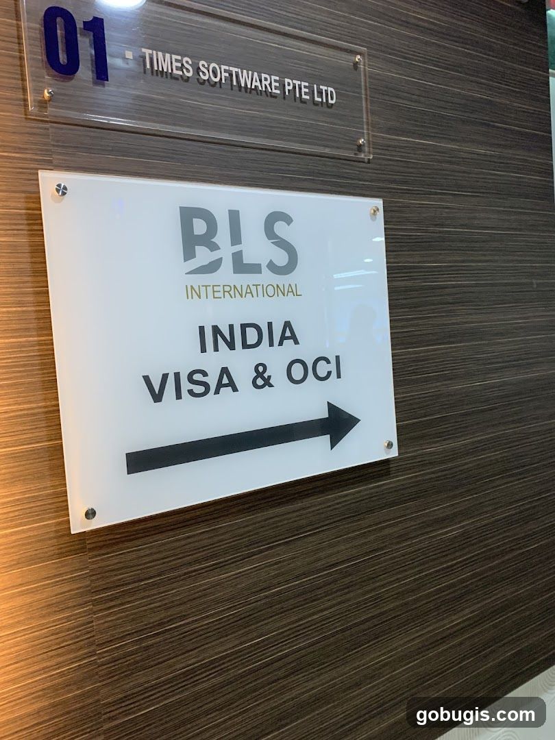 BLS International India Visa & OCI Sign