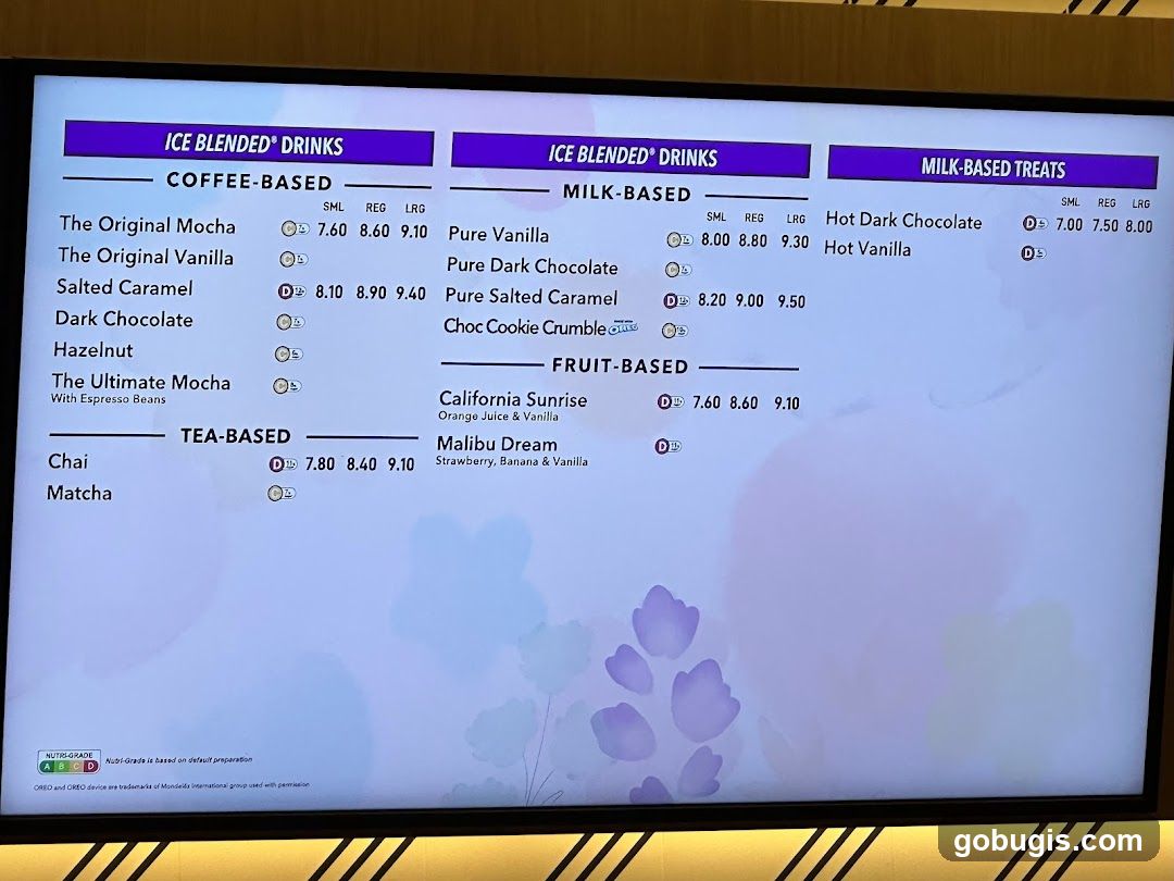 ICE BLENDED DRINKS
