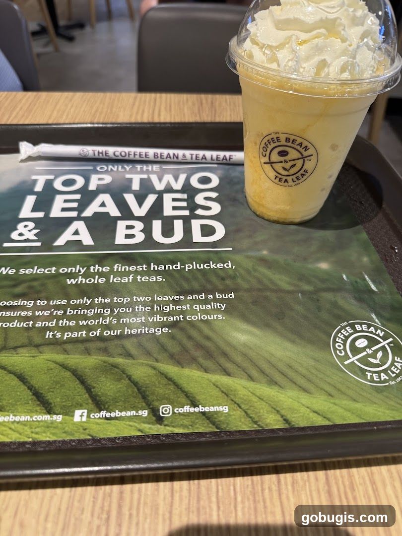 The Coffee Bean & Tea Leaf promotional mat