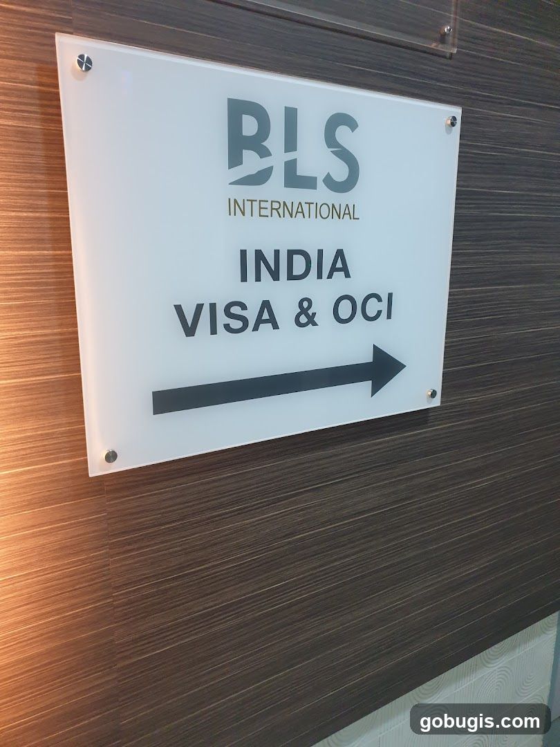 BLS International India Visa & OCI Sign