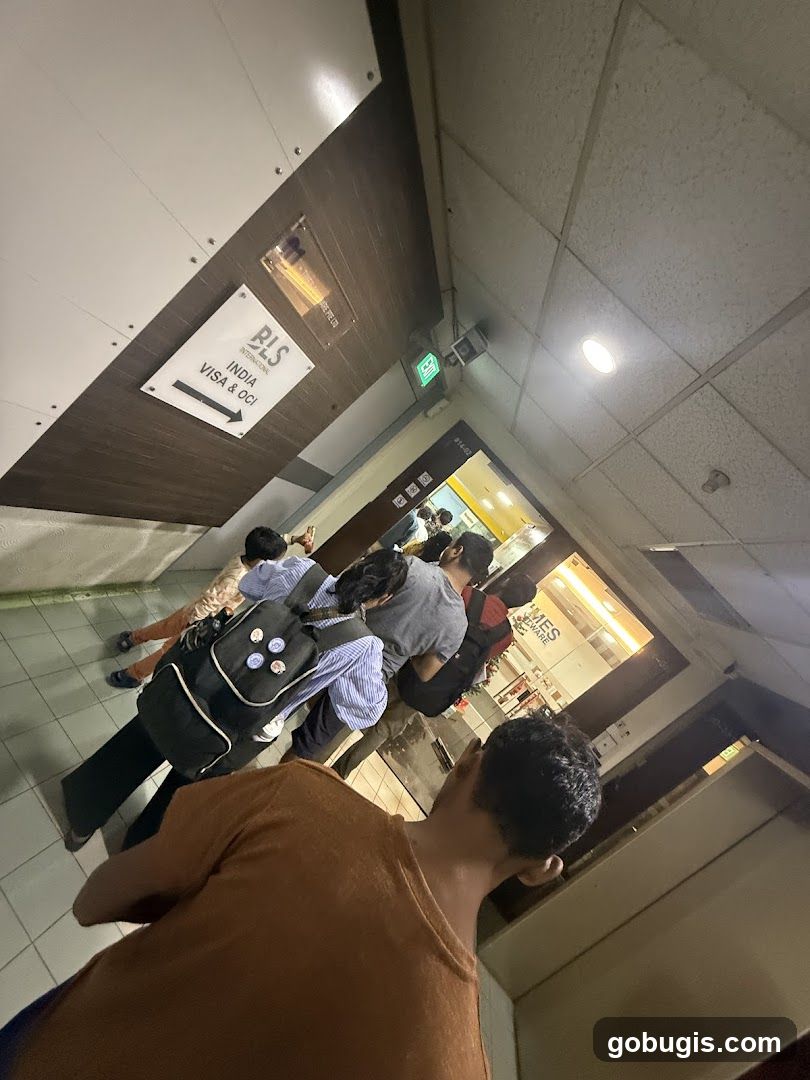 People waiting in line