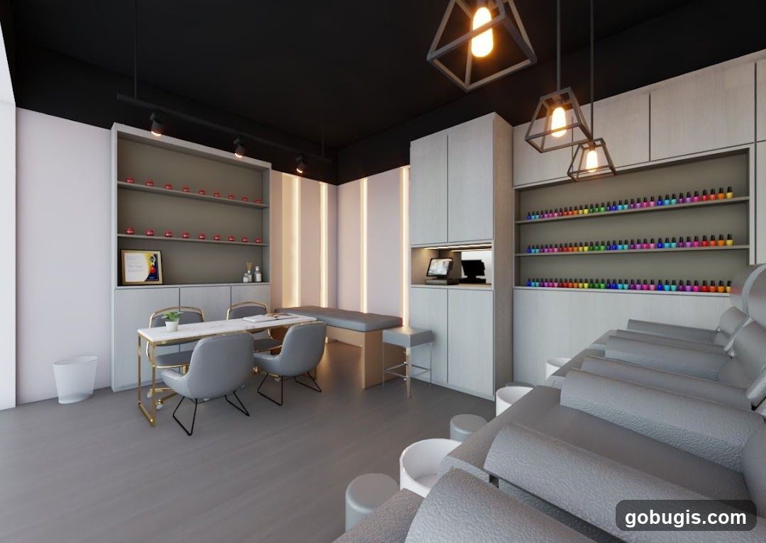 Nail Salon Interior