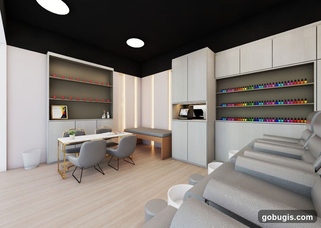 Nail Salon Interior