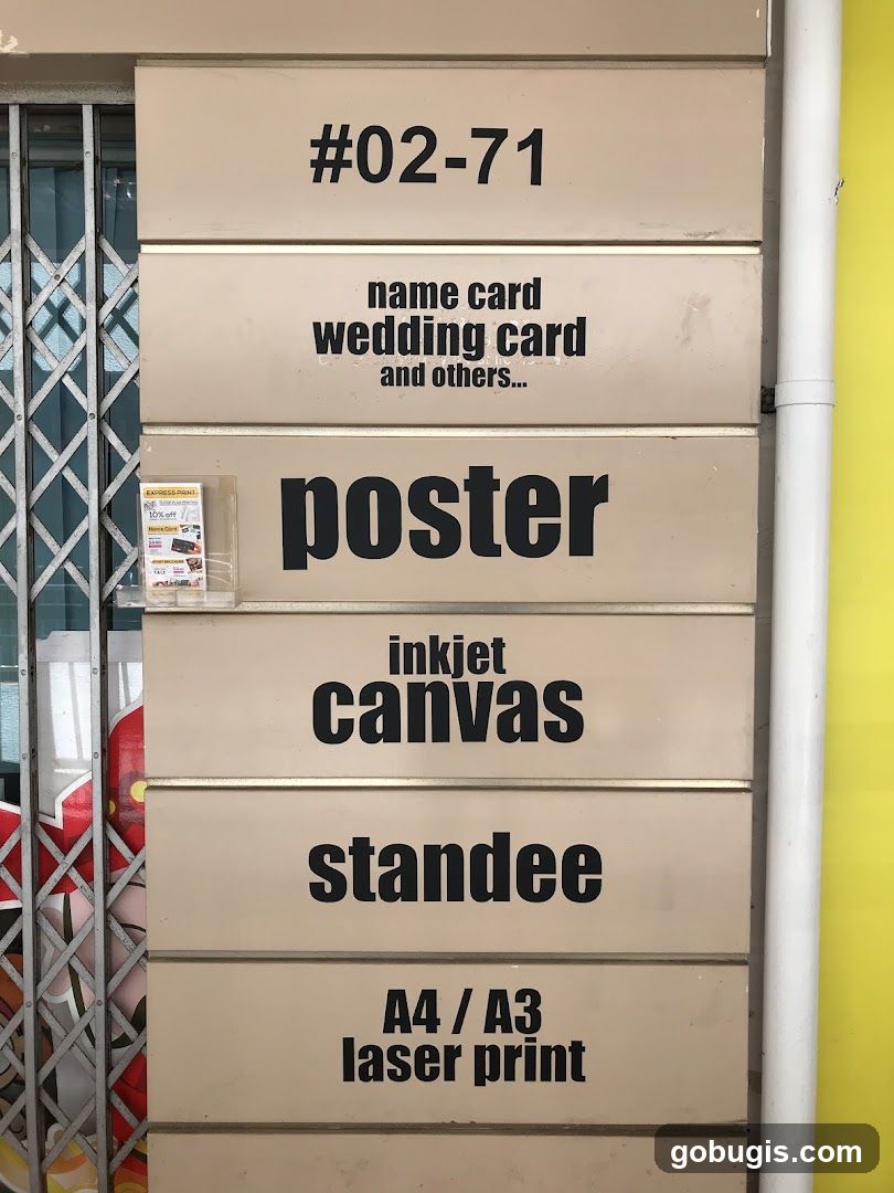 Printing Services Signage