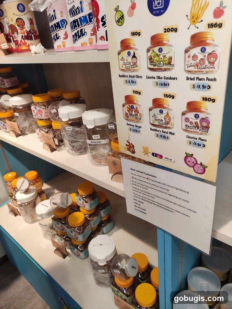 Snack Display with Price List