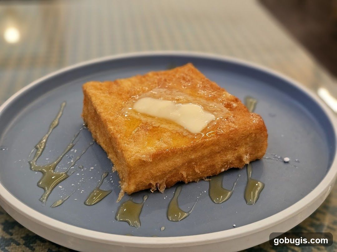French Toast with Butter and Syrup