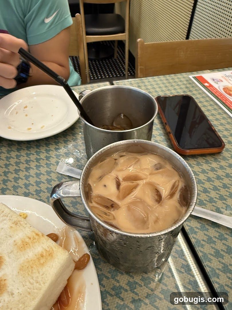 Iced Coffee and Toast