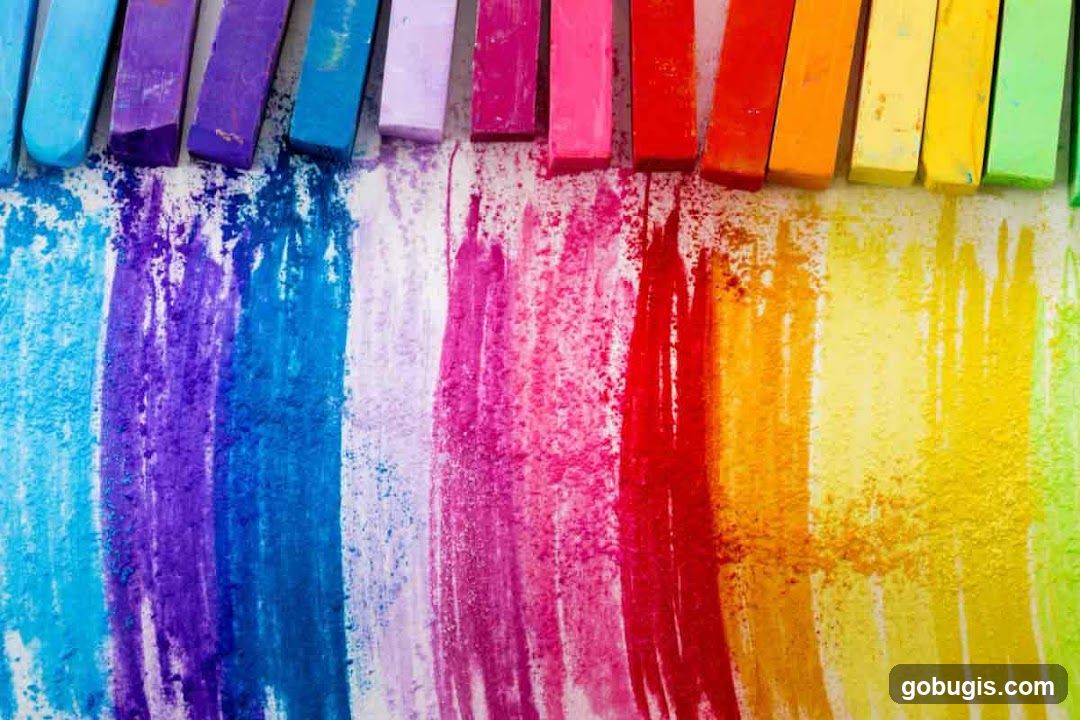 Rainbow Pastel Strokes