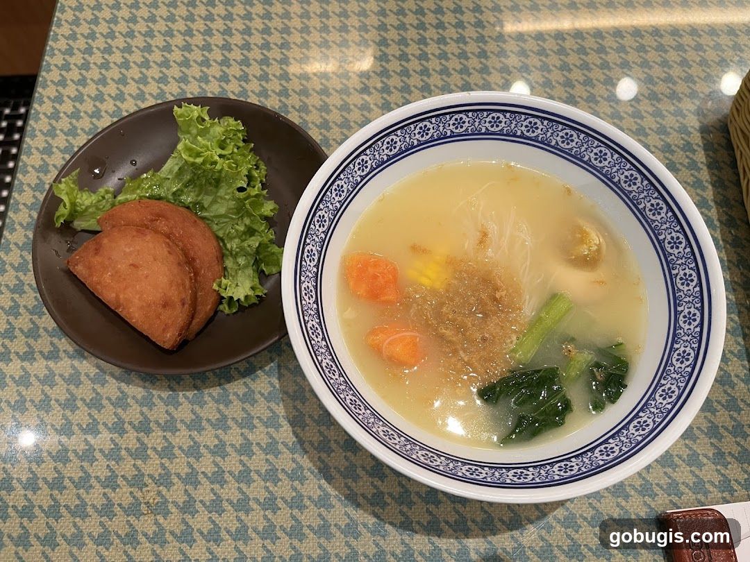 Noodle Soup with Fried Patties