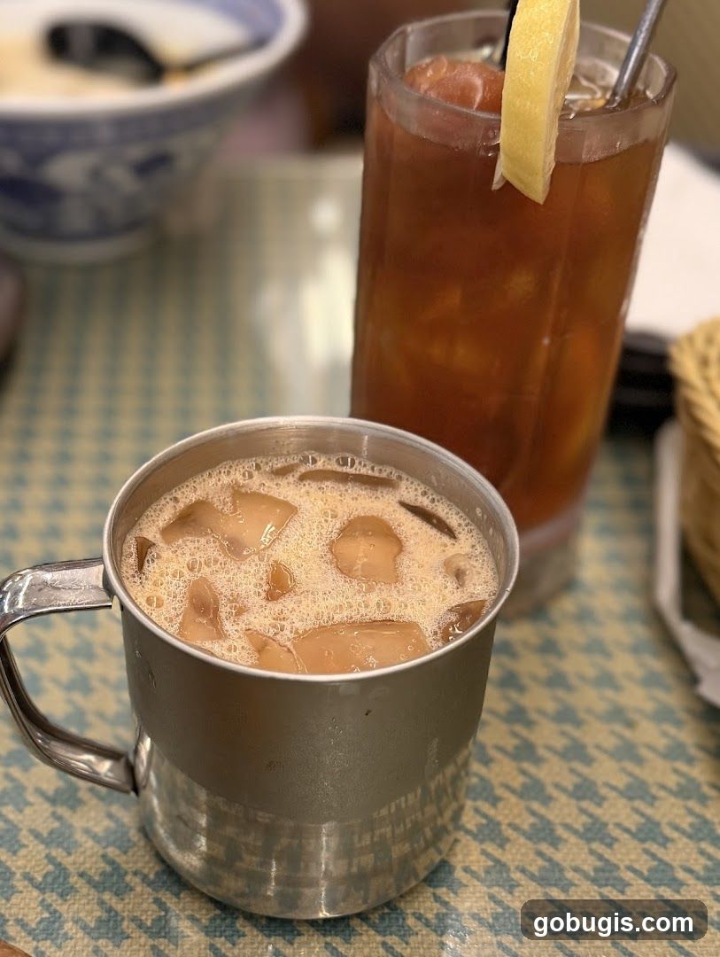 Iced Drinks on Table
