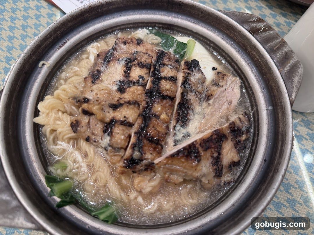 Grilled Chicken Noodle Soup