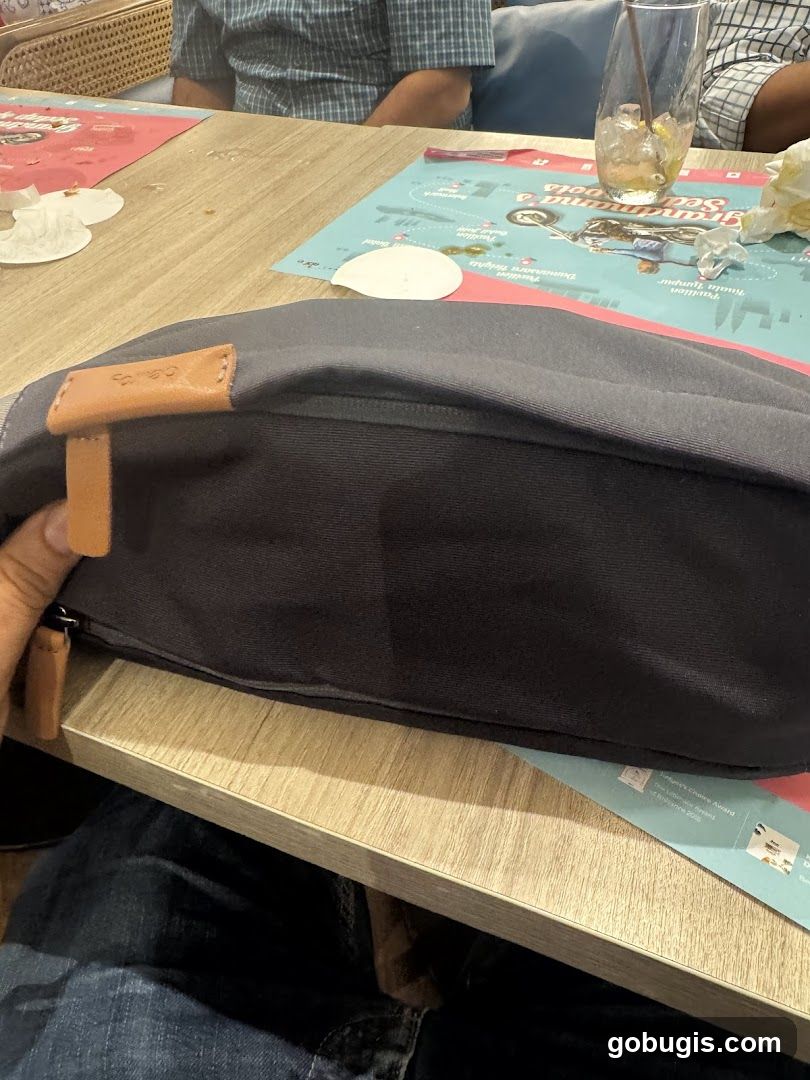 Table with Placemats and Bag