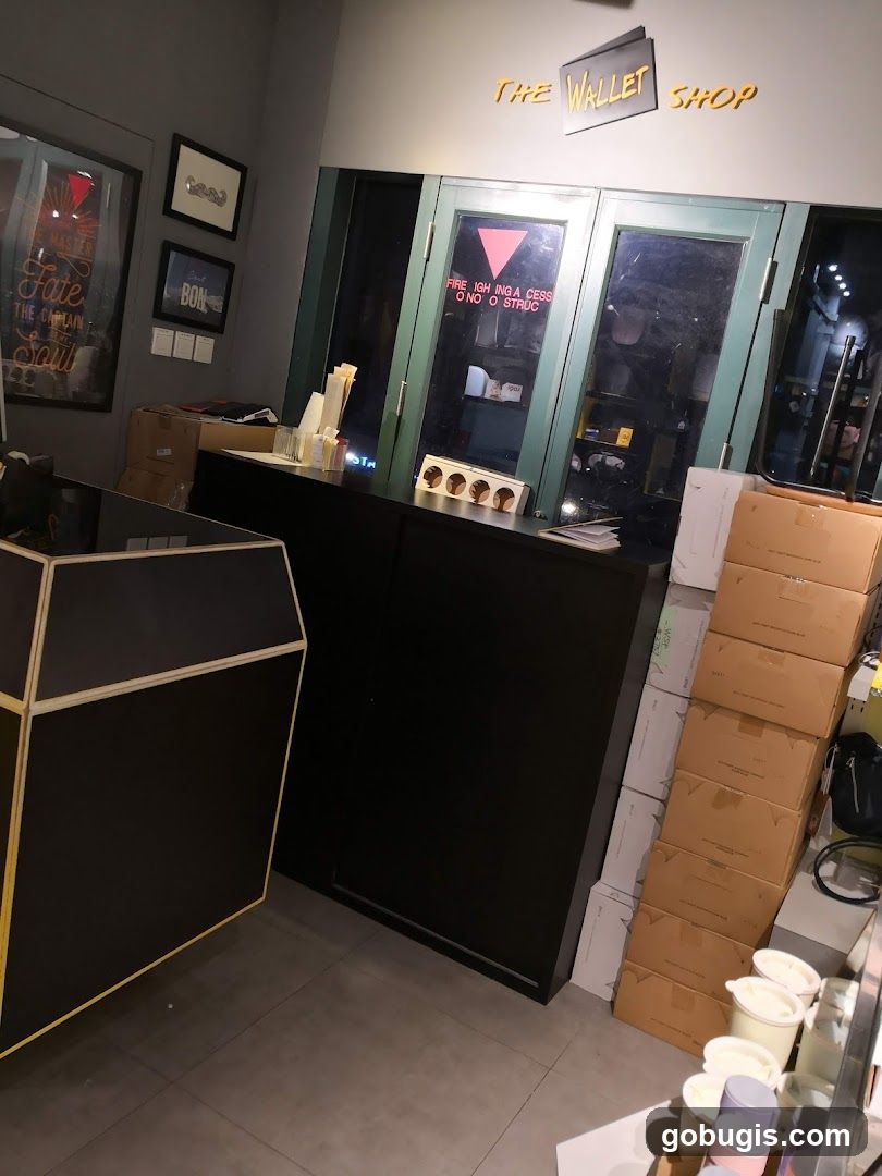 The Wallet Shop Interior