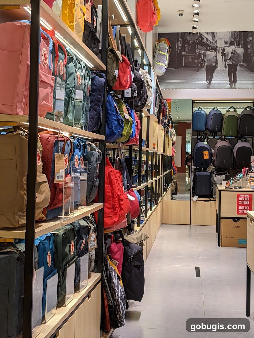 Backpack Store Display