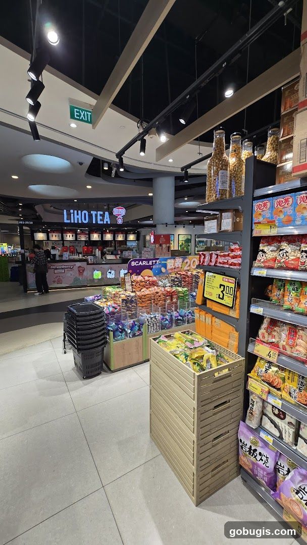 Snack aisle in a store