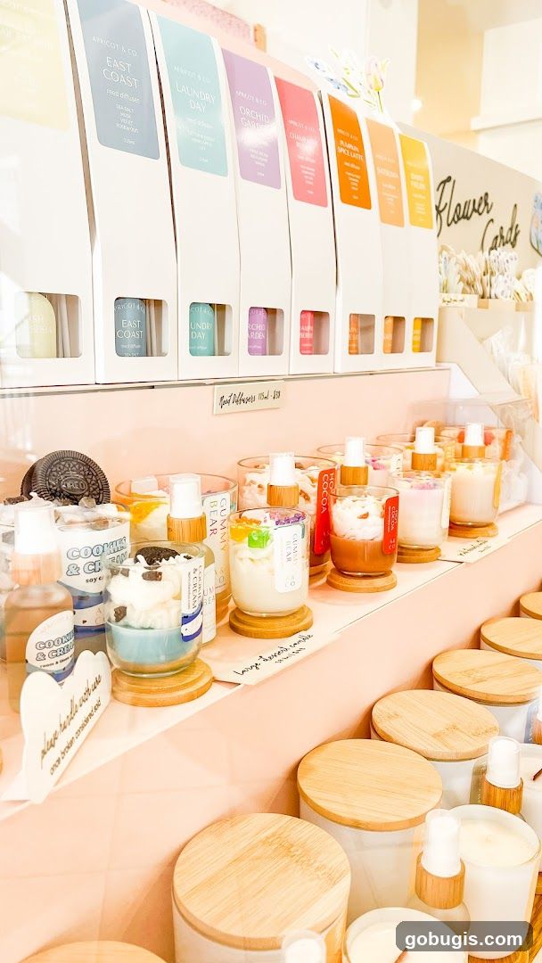 Candles and Diffusers Display